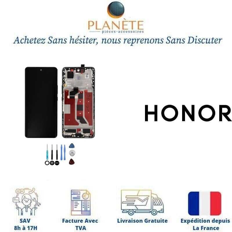 Pièces détachées téléphone mobile Honor Original Ecran LCD & Vitre tactile Noir Assemblés Sur