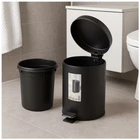 Pedal Bin 3 Litre Waste Bin with Matt Outside Bin Waste Bin with De