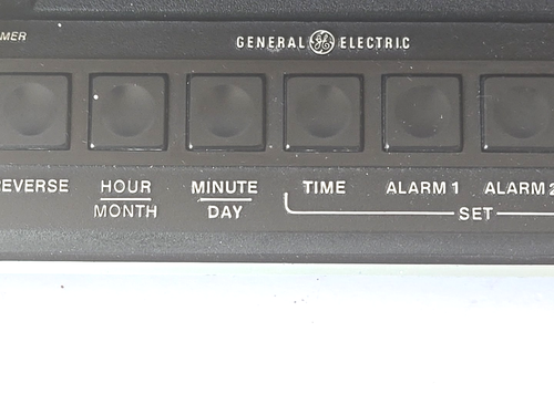 Orologio Vintage General Electric Modello F1-8147-5 Sveglia - Finitura Venatura Legno - Testato - Foto 4 di 17