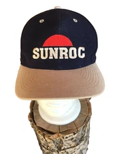 Sunroc Construction Baseball Cap Nevada Utah Idaho Wyoming Navy Blue Hat