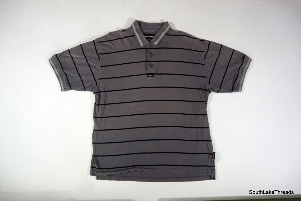 Vintage 90s Taylor Made S/S Polo Shirt Sz Men's XL Burner Bubble