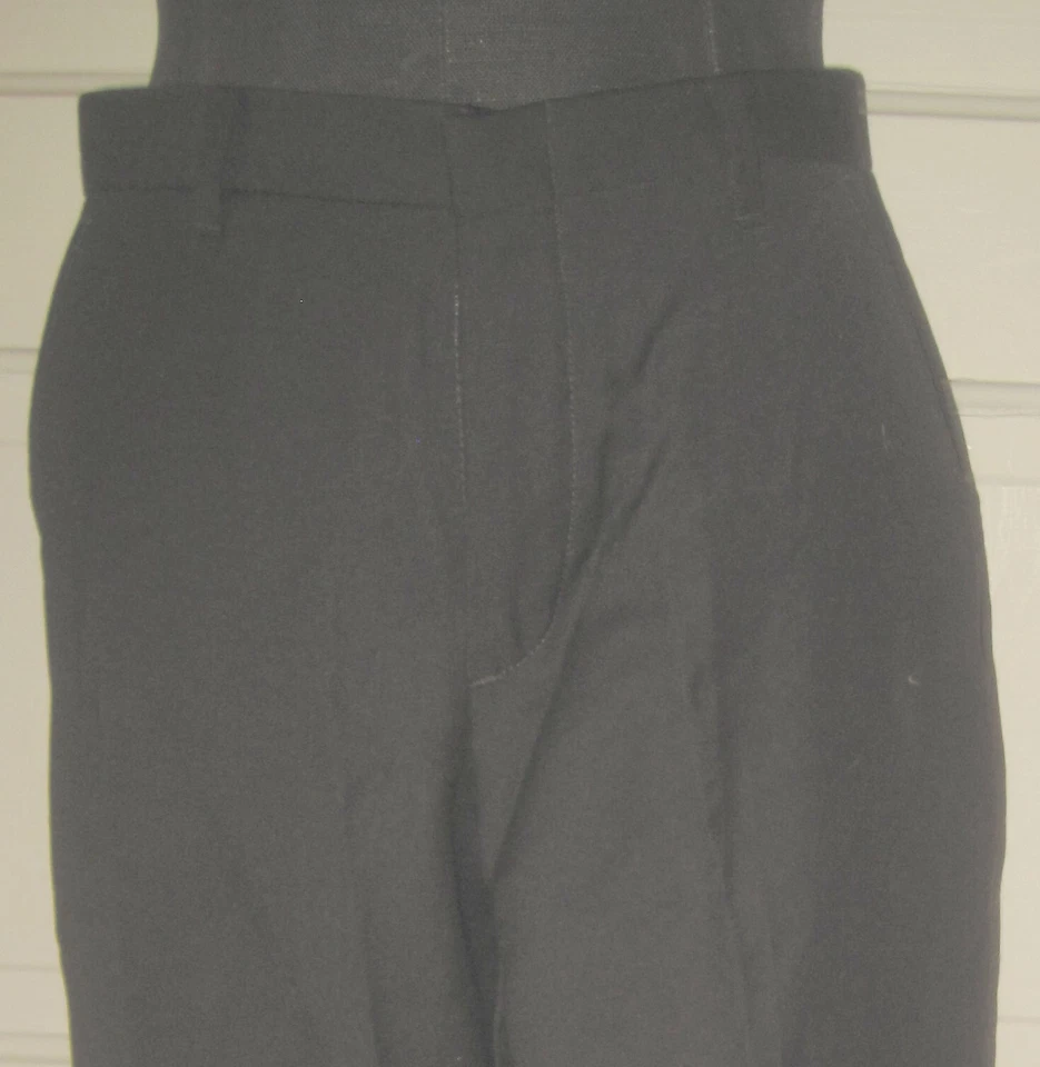 CHAPS Boy's Black Flat Front WOOL Blend Dress Pants Slacks Trouser 14 - Image 4 of 4
