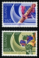 Iceland 1982 Europa, Settlement in Iceland & America Discovery MNH/UNM Cat £13.5