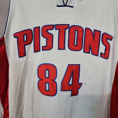 Chris Webber adidas NBAユニフォーム　XLサイズ Rare Adidas Authentic NBA Detroit Pistons Chris Webber 84