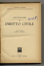 Istituzioni di diritto civile. IV edizione riveduta e aggiornata.