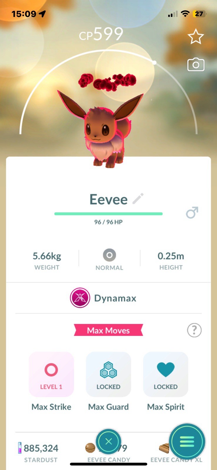 ⭐️Pokemon Go⭐️#133 Eevee * Dynamax* * Complete Your Eeveelution