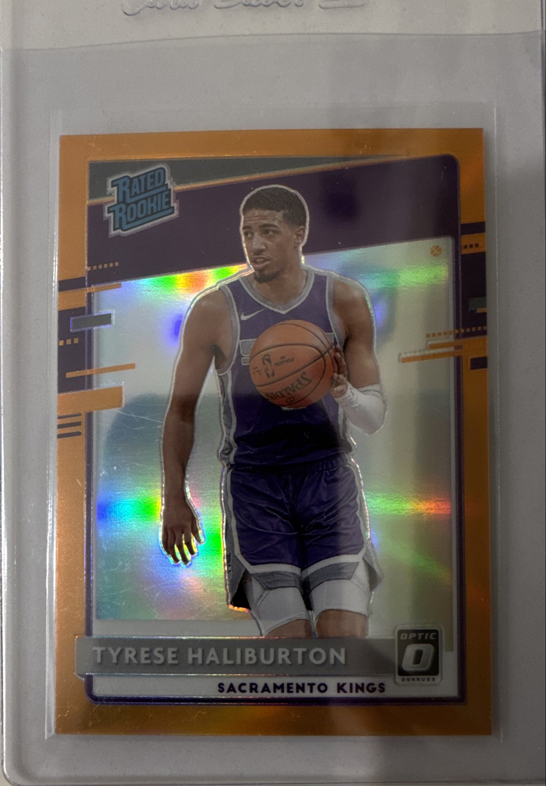 2020-21 Donruss Optic Rated Rookie Tyrese Haliburton #162 Orange Prizm /199 (RC)