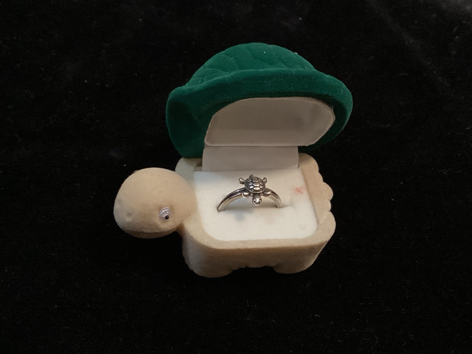 Avon Sterling Silver Turtle Adjustable Ring In Ve… - image 3