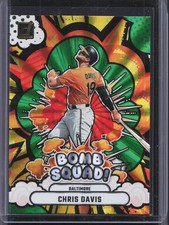 2025 Panini Donruss #1 Chris Davis Bomb Squad Green Laser