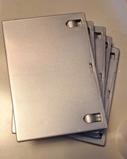 Silver DVD Cases (X5). Empty. Replacement Cases.