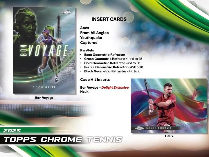 2025 Topps Chrome Tennis Breaker's Delight Box | eBay