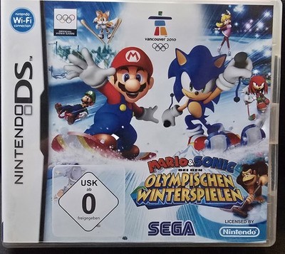 Nintendo DS Mario & Sonic bei den Olympischen Winterspielen -mit Hülle  getestet