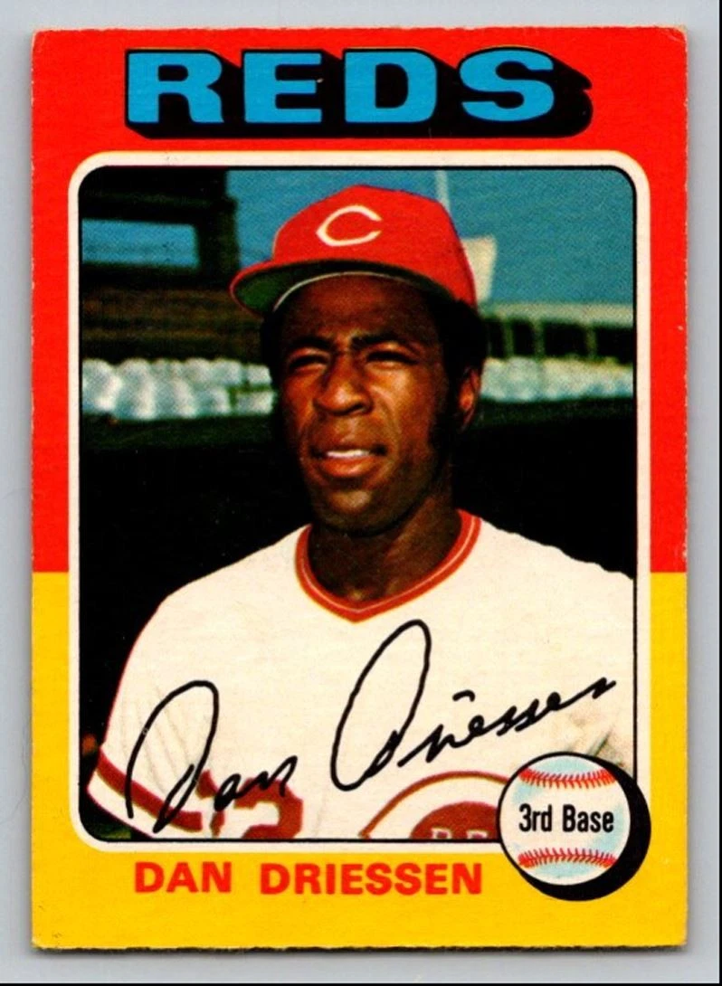 1975 O-PEE-CHEE BASEBALL DAN DRIESSEN CINCINNATI REDS #133 BASE CARD