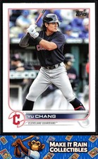 Yu Chang 2022 Topps Update #US203 Cleveland Guardians Baseball