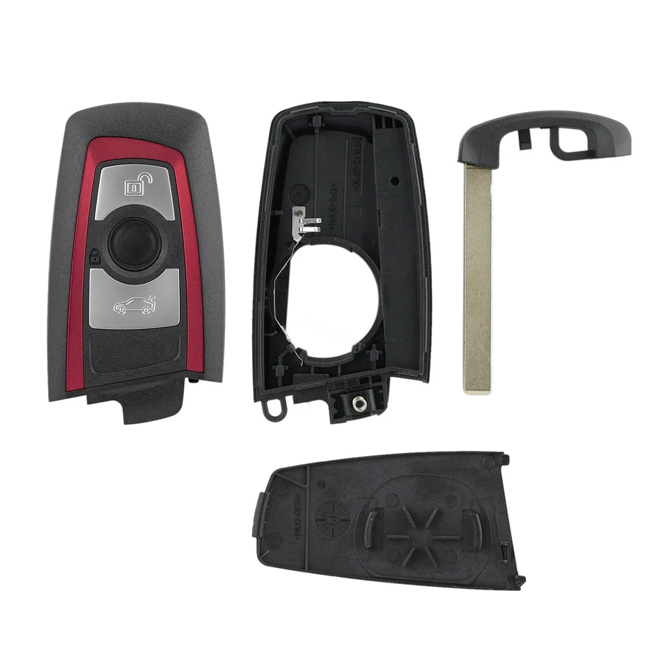 2 Red Remote Key Fob Shell Case 3Button For BMW 1 3 5 Series 428i 420i 328i 320i - Image 3 of 4