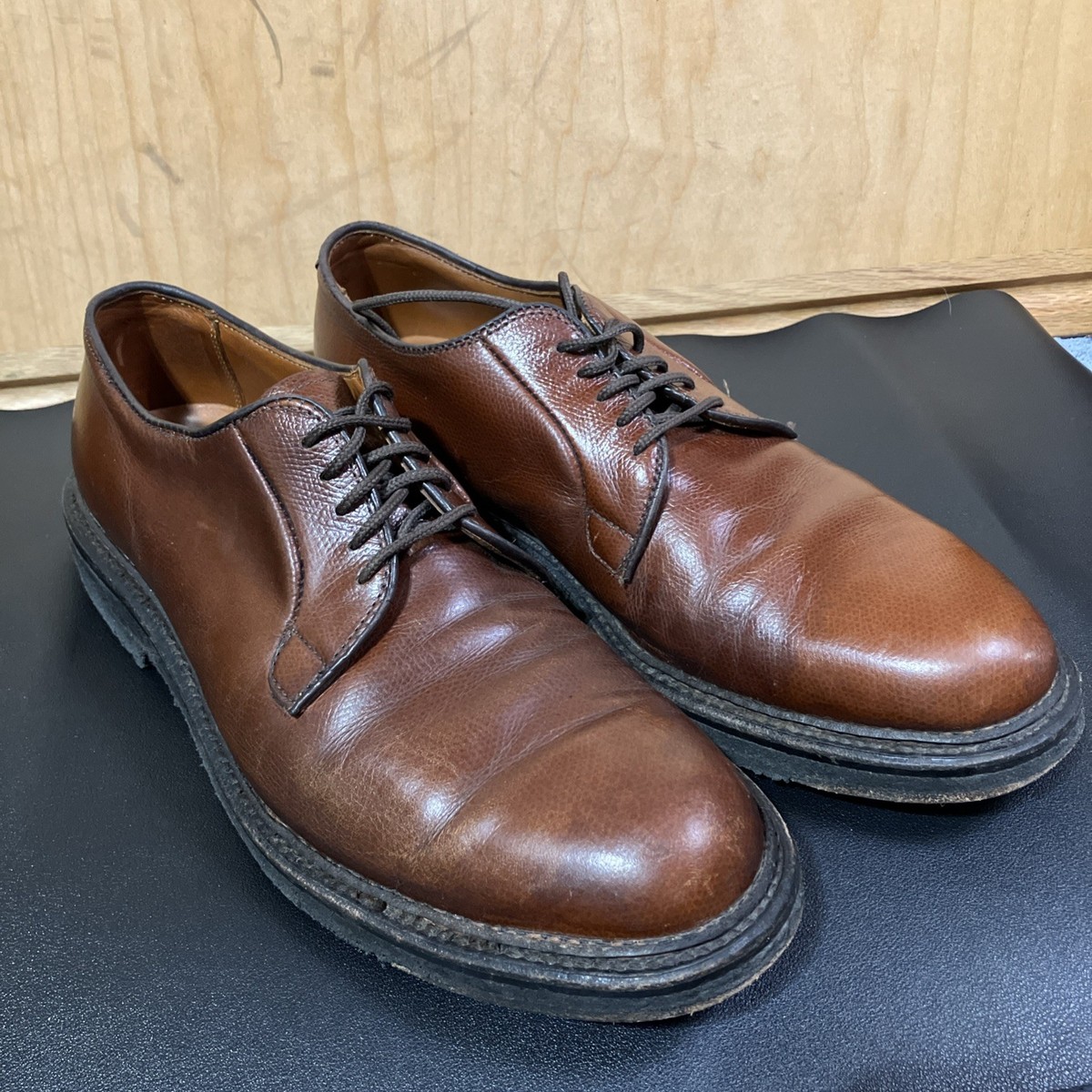 Alden 947 All Weather Walker Dress Shoes Men's 8 B/D Calfskin Brown Alpine  Grain | eBay