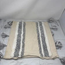 miulee pillow cover with tassels No Tag