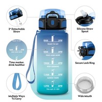 Japoria 500Ml Sport-Trinkflasche Bpa-Frei Auslaufsicher Mit