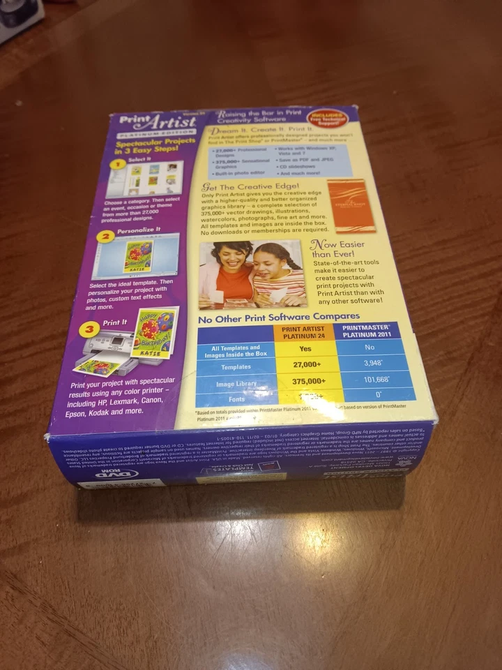 Print Artist Platinum Ed. Version 24 Windows XP Vista 3-Disc PC with Manual - Image 2 of 2