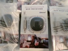 Portable 3.5mm Aux Car Adapter Bluetooth Wireless Audio Receiver Case of 14 NEW