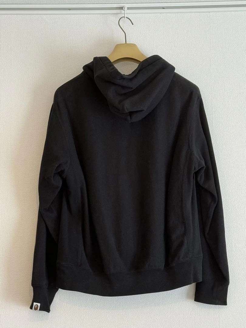 A BATHING APE (BAPE) BAPE Felpa con Cappuccio UOMO Nera JP Taglia Uomo