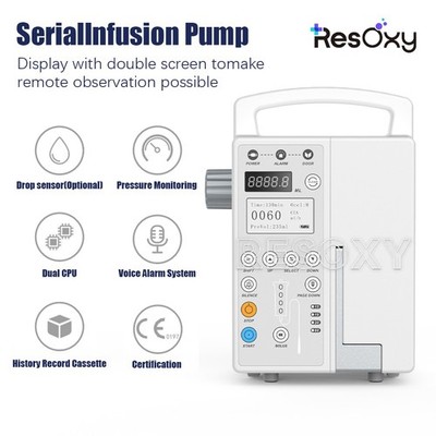 Infusion Pump With Voice alarm system Adjustable capacity and speed