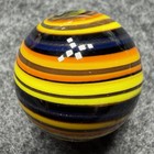 Handmade Marble Gold Lutz ( Corkscrew - Spiral ) 1 Inch +-  (S16) — photo 2