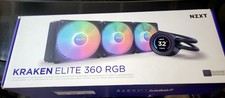 KRAKEN ELITE RGB 360 BLACK AIO LIQUID COOLER WITH IPS LCD. NOB
