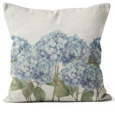 Blue Hydrangea Pillow Covers - 18X18 Summer Floral Outdoor Pillow Covers for Por
