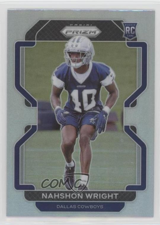 2021 Panini Prizm Rookie Silver Prizm Nahshon Wright #438 Rookie RC 0c2