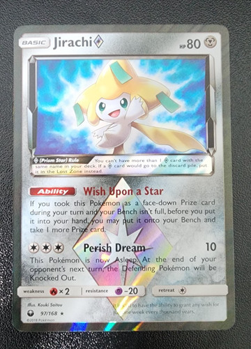 Pokemon Celestial Storm Jirachi Prism Star Card 97/168 NM-M Nice!
