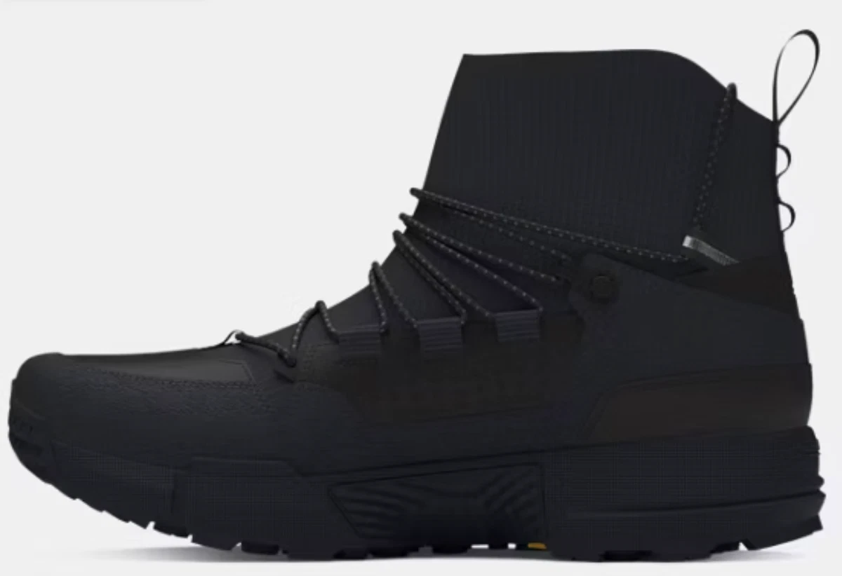 Under Armour Charged Loadout Trek WP Black Waterproof Men Shoes Boot 3027681-002 UNDER ARMOUR MENS CHARGED LOADOUT WATERPOROOF BLACK TACTICAL  main image 2