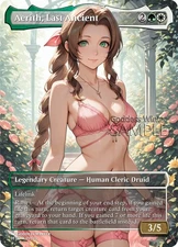 MTG FF - Aerith, Last Ancient - Fanart Borderless Style - EDH / Playtest