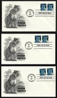 USA, SCOTT # 4137, 4139 and 4141, ARTCRAFT FDC COVERS SET - FLORIDA PANTHER 2007
