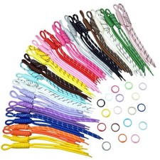 54PCS Paracord Keychain Rope, Paracord Bag Charm for Handbags