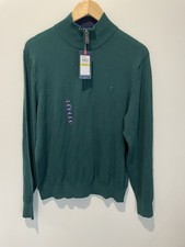 Izod Advantage Performance Sport Flex 1/4 Zip Men  s Pullover Sweatshirt Size M
