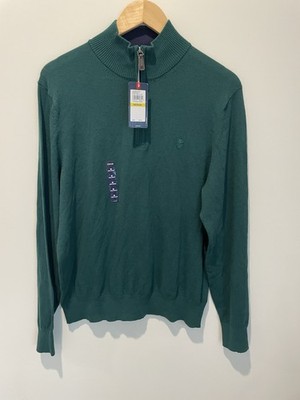 Izod Advantage Performance Sport Flex 1/4 Zip Men s Pullover Sweatshirt Size M