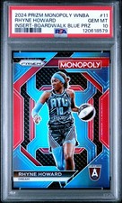 2024 WNBA Prizm Monopoly Rhyne Howard Boardwalk Blue PSA 10 COLOR MATCH! /15