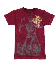 Evil Genius Boys Muscle & Tiger Graphic T-Shirt, Pink, Big Kids (8-20), S