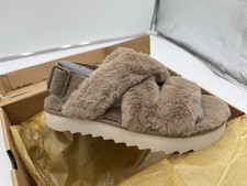 Koolaburra by UGG Fuzz-ee Platform Slide Sandals Amber Women s US 6