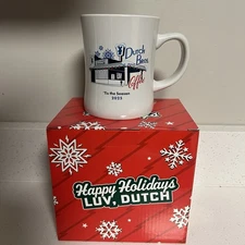Dutch Bros Limited Edition Holiday Drinkware 2025 Christmas Retro Diner Mug 15oz