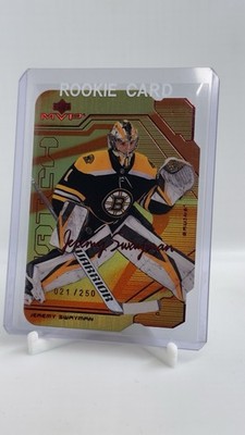 2021-22 Upper Deck MVP - 20th Anniversary Jeremy Swayman #95 Gold (RC) /250