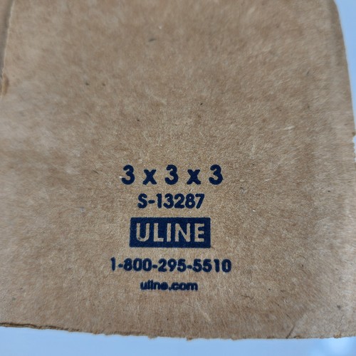 Uline 3x3x3 Corrugated Cardboard Packing Moving Shipping Paper Box 25 Pack - Picture 3 of 5