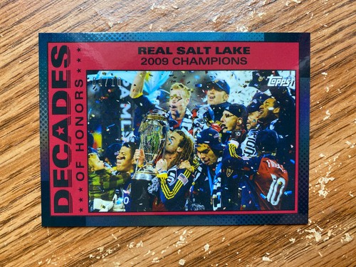 2025 Topps MLS 30th Anniversary 2009 Real Salt Lake Black 4/10 Decades of Honor