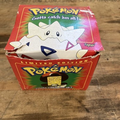 Pokemon Togepi 23k Gold plated Card w Box & Pokeball 1999 Burger King. Sealed.