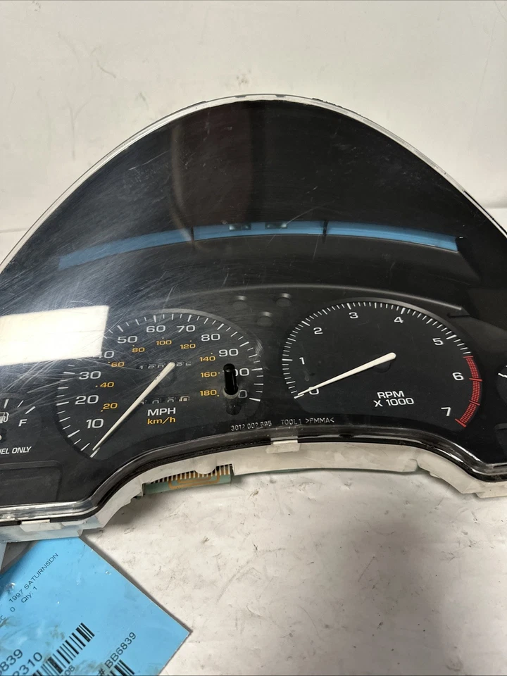 1997 - 1998 SATURN S SERIES SL1 SPEEDOMETER CLUSTER OEM, 257-03024 S1 - Image 3 of 4