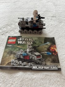 100% Complete LEGO Star Wars 75028 Clone Turbo Tank Microfighter W/ Instructions