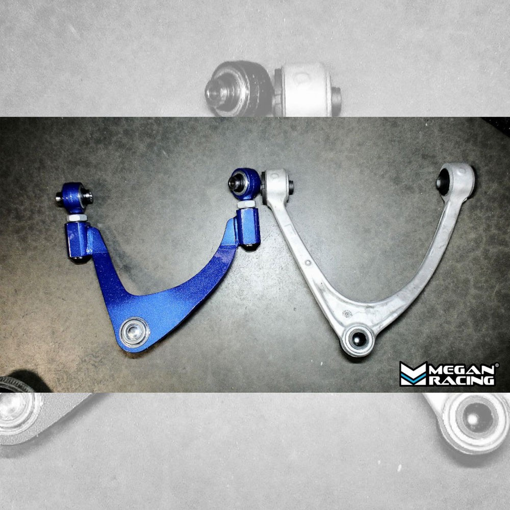 Megan Racing Blue Front Upper Camber Kit Arm For 01-06 Lexus