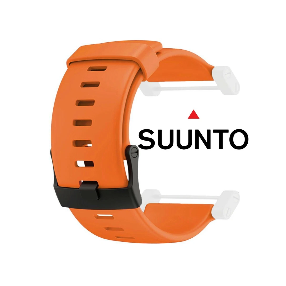 New 24mm SUUNTO Core Rubber Strap Orange Diver Watch Band PVD Adapter Set