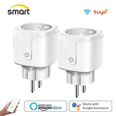 LOT Smart Plug Wifi Socket With Timer EU Adapter Outlet Tuya 16A Power Monitor